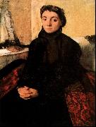 Edgar Degas Josephine Gaujelin painting
